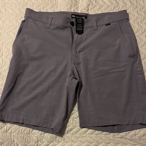 Travis Mathew Light Gray Flat Front Shorts